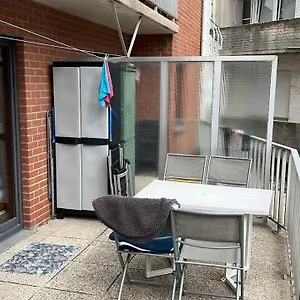 Sympa 6p Avec Garage Et Terrasse Ensoleillee Et Spacieuse A 25m De La Westende Appartement